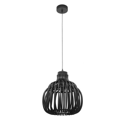 LAMPADARIO A CADUTA IN STILE MODERNO 30X80 CM  COLORE NERO