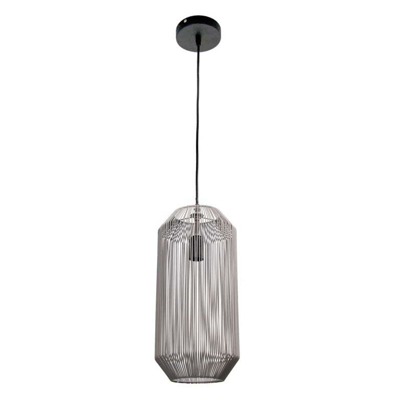 LAMPADARIO A CADUTA CON PARALUME IN VIMINI ALLUNGATO 20,5X190CM TORTORA