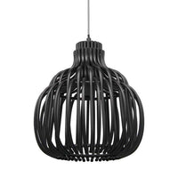 LAMPADARIO A CADUTA IN STILE MODERNO 30X80 CM  COLORE NERO