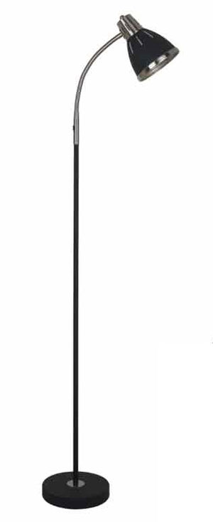 LAMPADA A PIANTANA IN METALLO NERO 35 X 20.5 X H137 CM