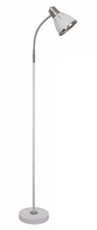 LAMPADA A PIANTANA IN METALLO BIANCO 35 X 20.5 X H137 CM