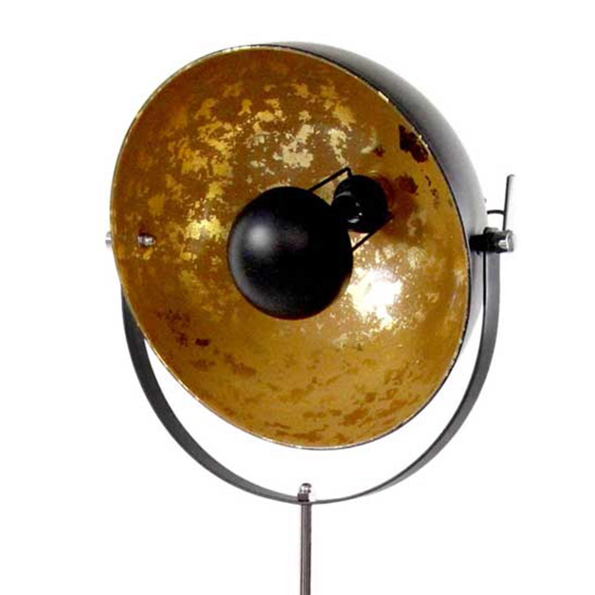 LAMPADA A PIANTANA INDUSTRIAL RICHIUDIBILE E REGOLABILE 55 X 40 X 160 CM GOLD