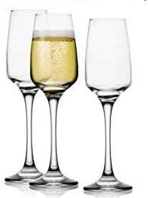 SET 6 CALICI PARSIFAL FLUTE IN VETRO DA 230CC