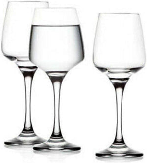 SET DIAMANTE DA 6 BICCHIERI CALICI PER ACQUA DA 300 CC