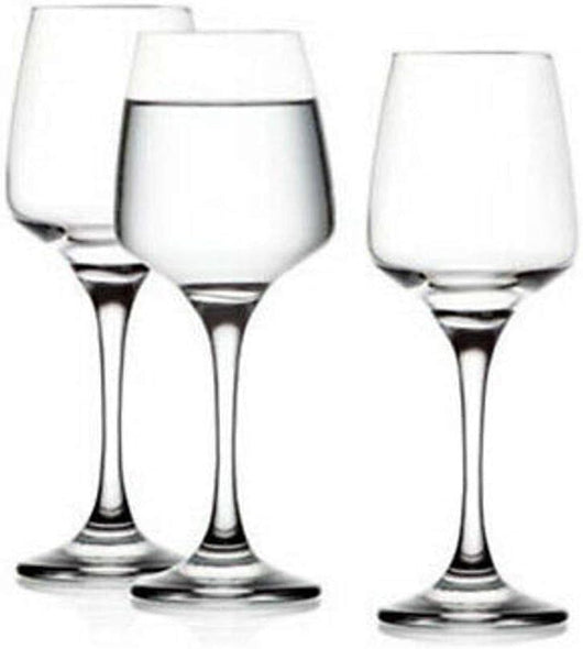 SET DIAMANTE DA 6 BICCHIERI CALICI PER ACQUA DA 300 CC