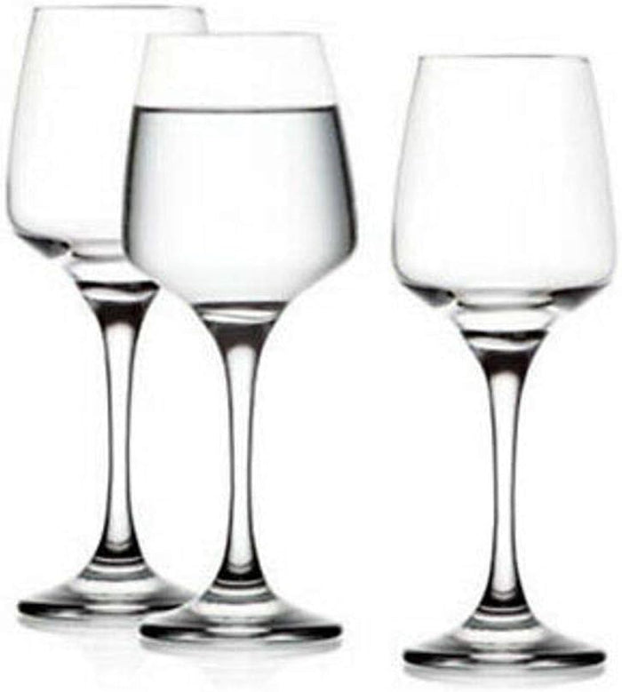 SET DIAMANTE DA 6 BICCHIERI CALICI PER ACQUA DA 300 CC