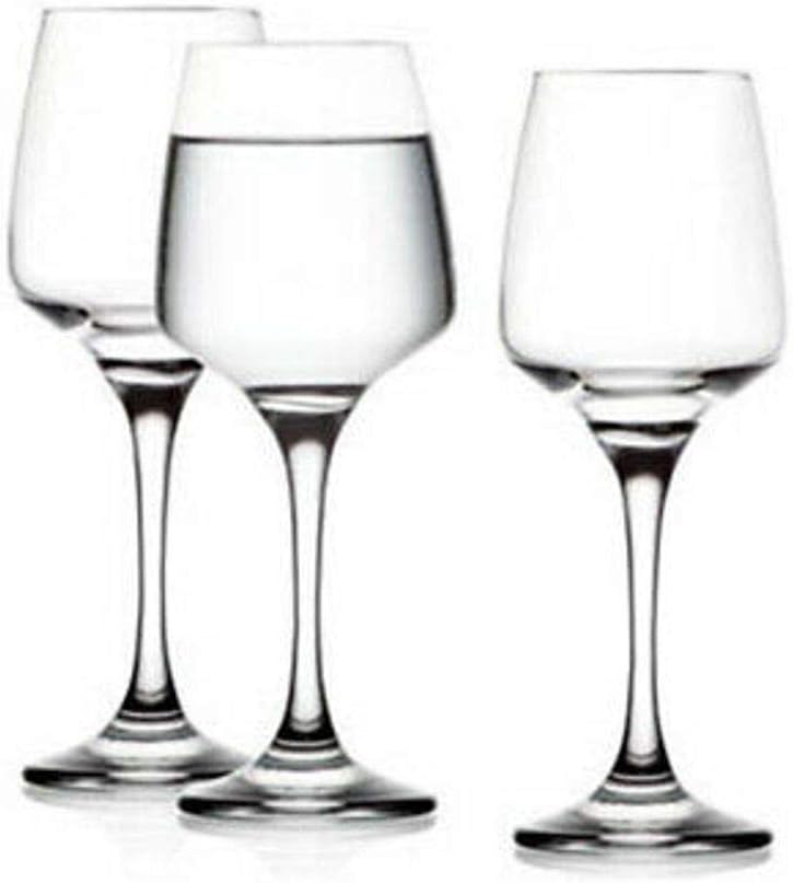 SET DIAMANTE DA 6 BICCHIERI CALICI PER ACQUA DA 300 CC