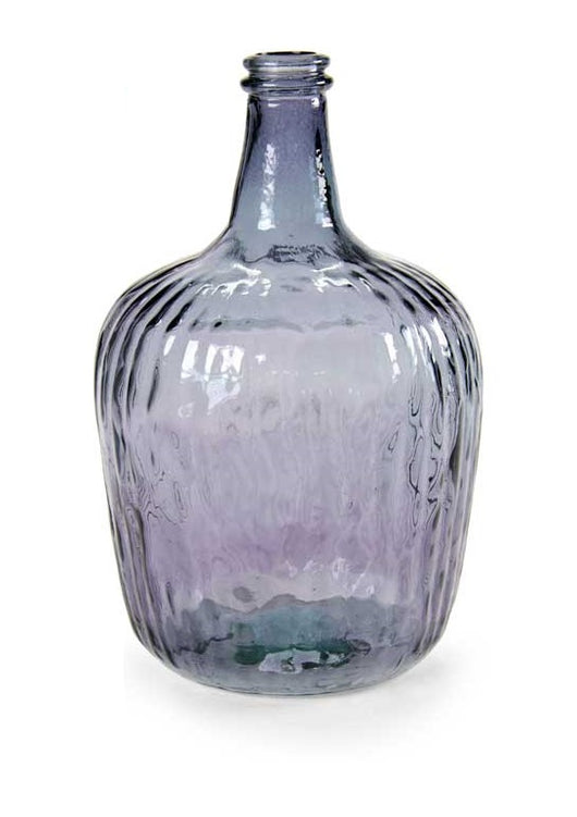 BOTTIGLIA DECORATIVA IN VETRO DA 8 LT IN COLORE PRUGNA