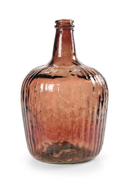 BOTTIGLIA DECORATIVA IN VETRO DA 8 LT IN COLORE AMBRA