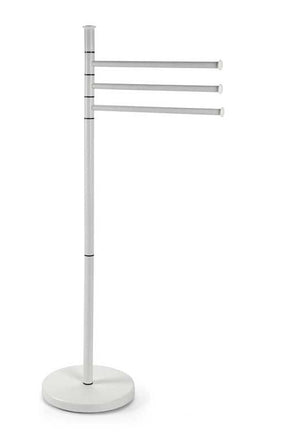 MAURY'S PIANTANA CROMO PORTASCIUGAMANI CON STRUTTURA BIANCA 20X83 CM