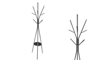 APPENDIABITI DA TERRA PIANTANA IN LEGNO NERO 179 CM