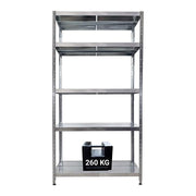 SCAFFALE IN METALLO MACISTE 120 X 50 X 234 H 5 PIANI KG 260 SENZA BULLONI