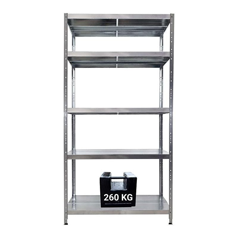 SCAFFALE IN METALLO MACISTE 120 X 50 X 234 H 5 PIANI KG 260 SENZA BULLONI