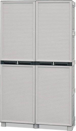 ARMADIO PORTASCOPE IN POLIPROPILENE 100 X 39 X H172 CM 2 ANTE E 3 RIPIANI