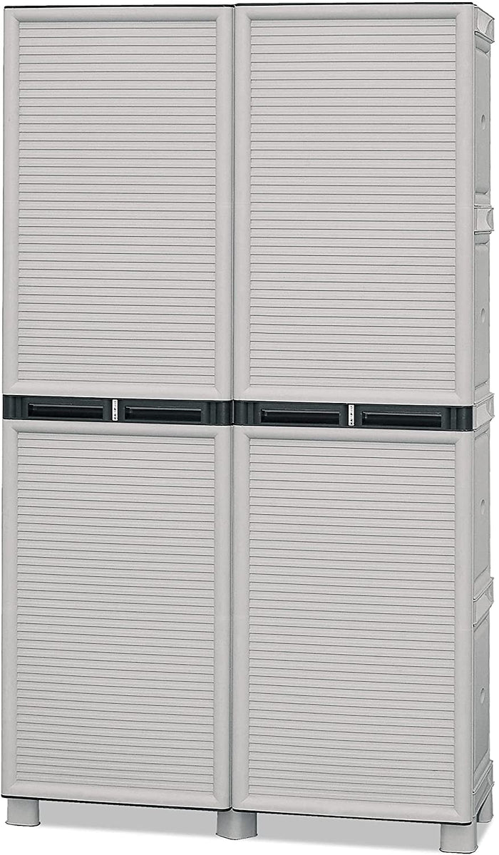 ARMADIO PORTASCOPE IN POLIPROPILENE 100 X 39 X H172 CM 2 ANTE E 3 RIPIANI