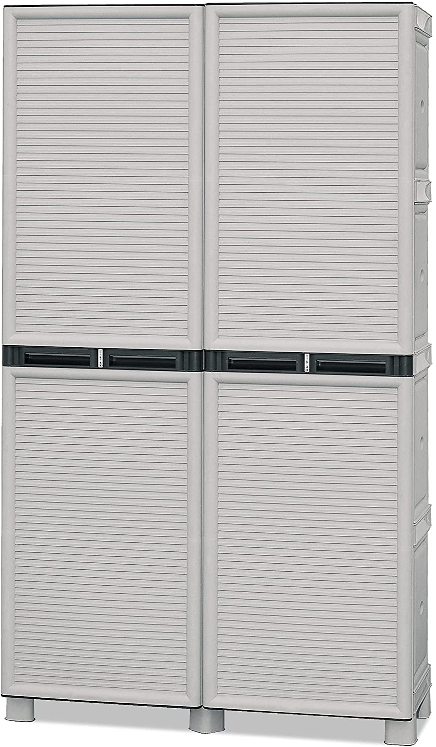 ARMADIO PORTASCOPE IN POLIPROPILENE 100 X 39 X H172 CM 2 ANTE E 3 RIPIANI