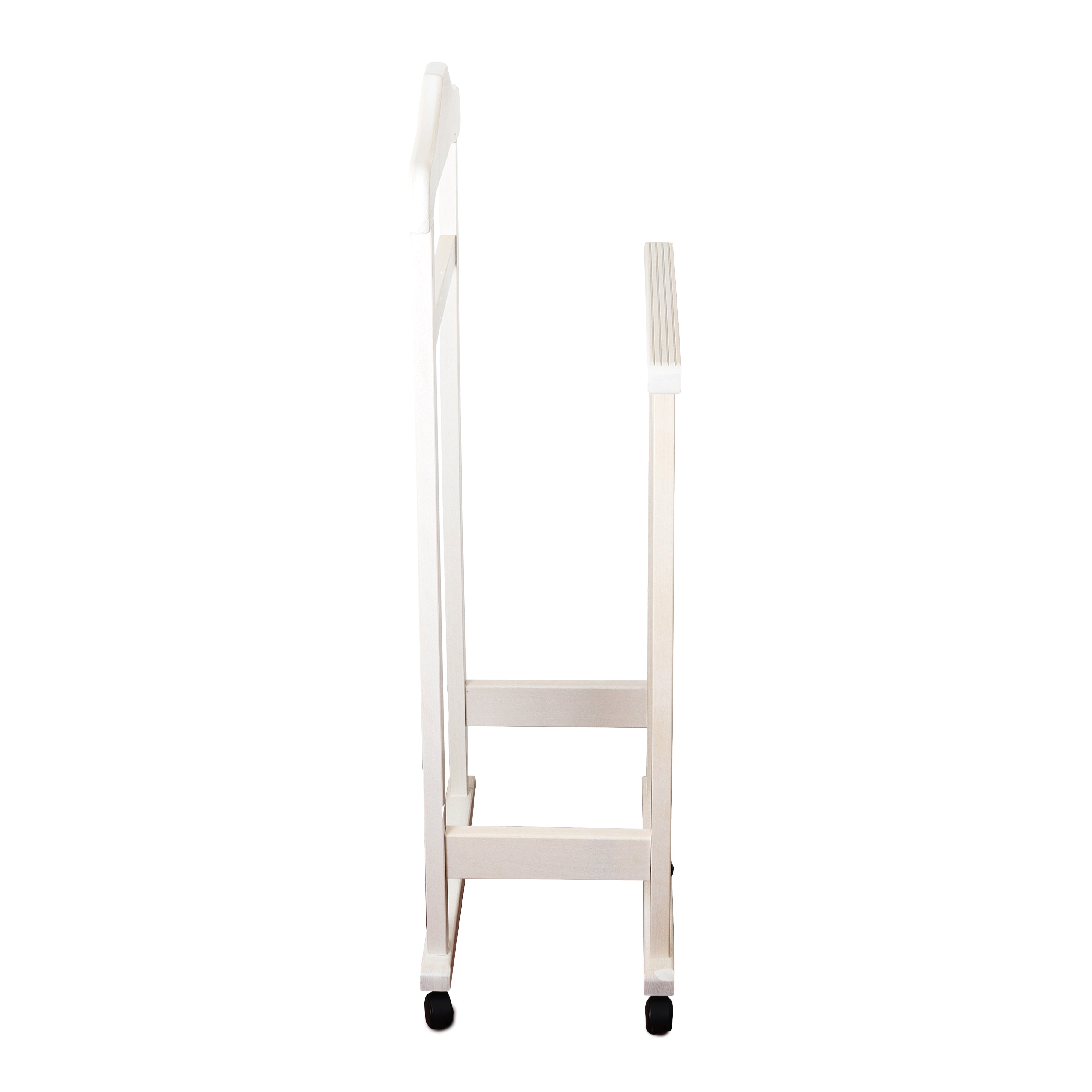 INDOSSATORE APPENDIABITI DA CAMERA PRATIC LEGNO DI FAGGIO BIANCO 44 X 25 X 98 H