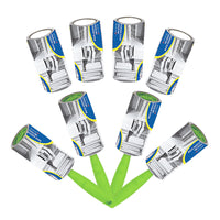 MAURY'S 4 SPAZZOLE LEVAPELUCCHI + 8 ROLLER DA 100 FOGLI