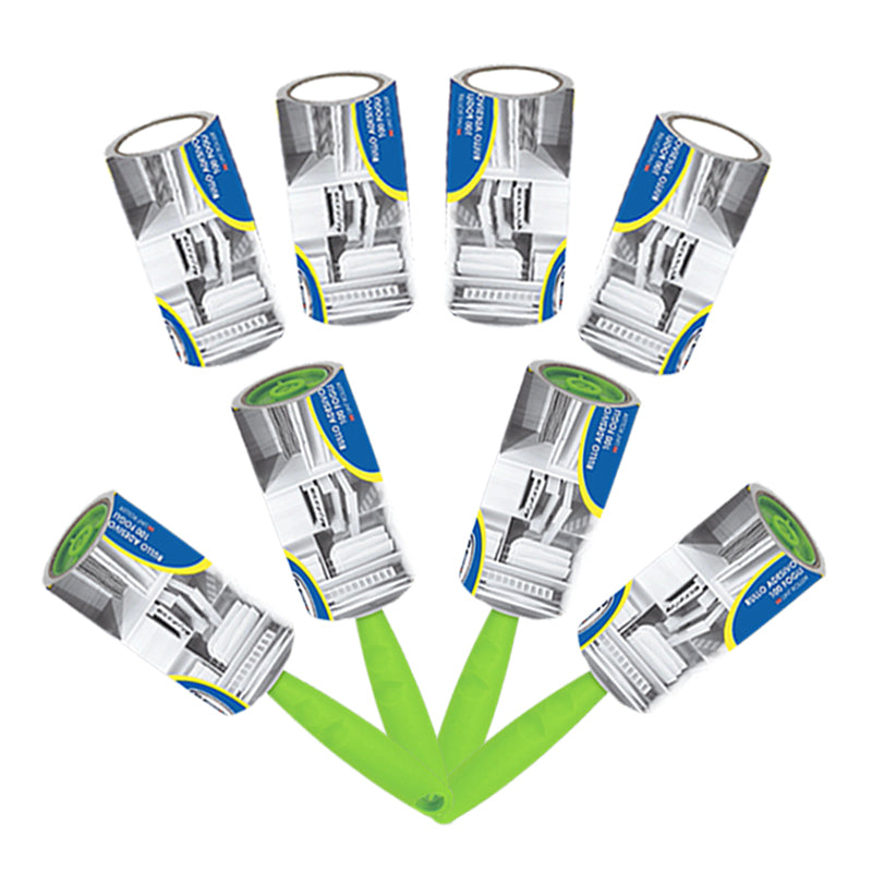 MAURY'S 4 SPAZZOLE LEVAPELUCCHI + 8 ROLLER DA 100 FOGLI