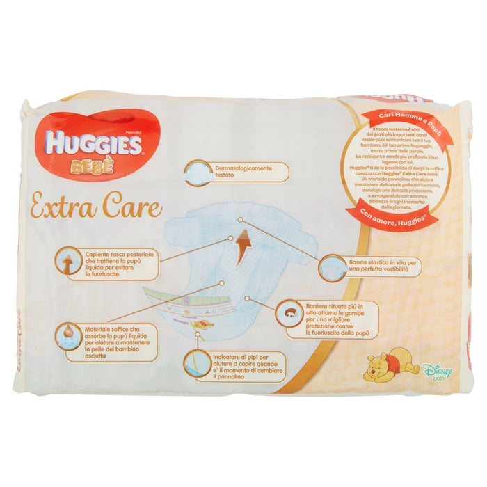 3 PACCHI HUGGIES EXTRA CARE BEBÈ PANNOLINI TAGLIA 1 2-5 KG DA 28 PZ CIASCUNO