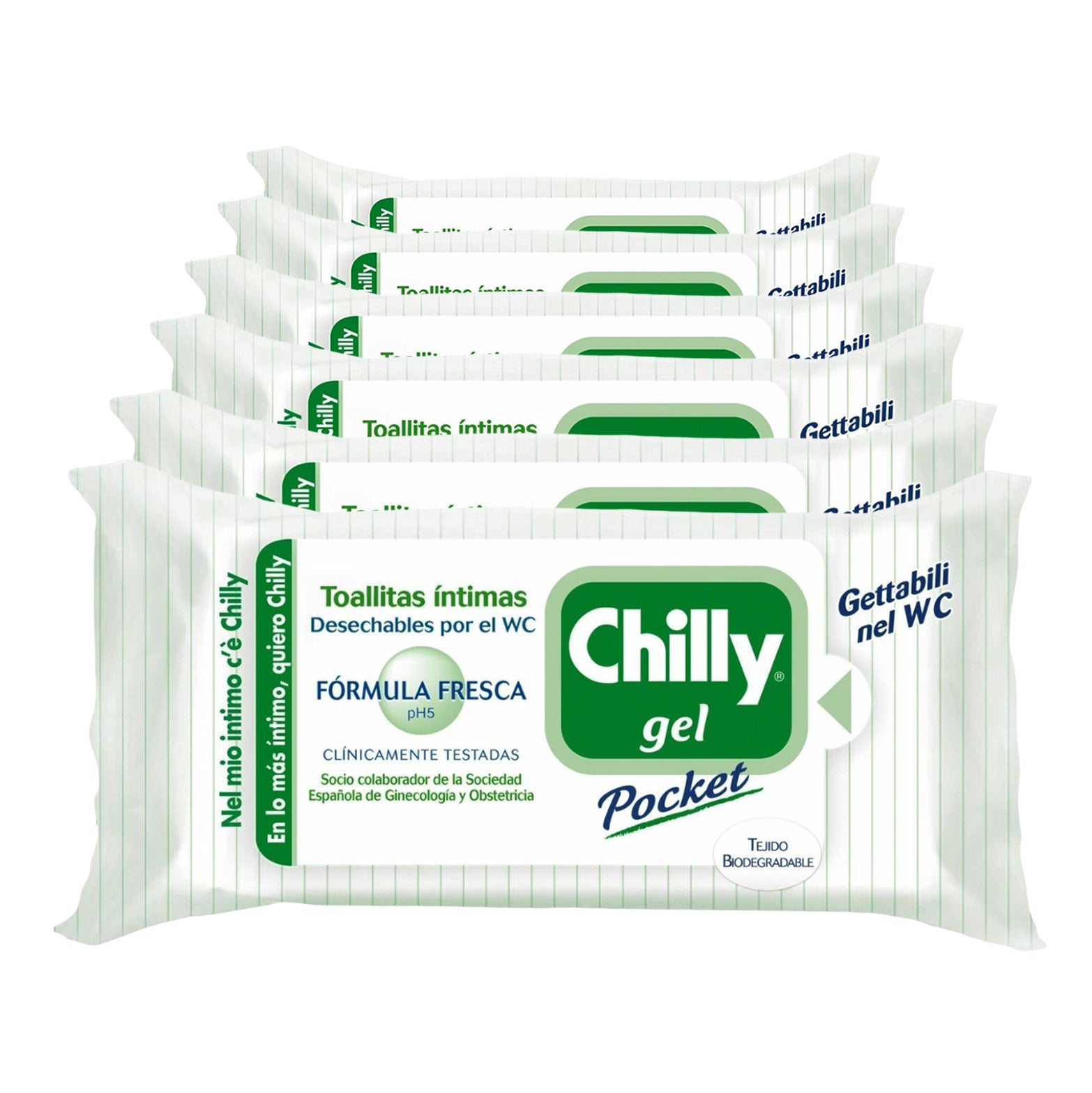 SET 6 CHILLY SALVIETTE INTIME 12 PZ FRESCHEZZA