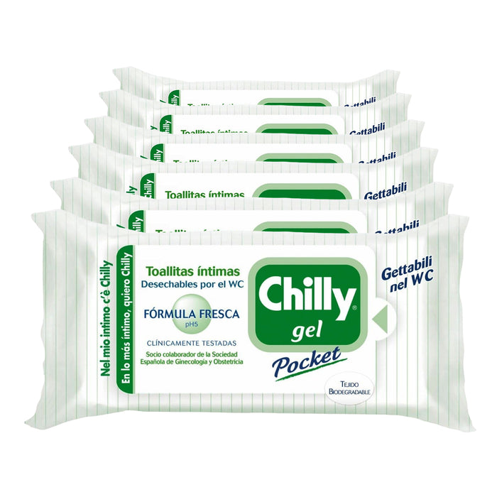 SET 6 CHILLY SALVIETTE INTIME 12 PZ FRESCHEZZA
