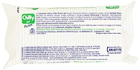 SET 6 CHILLY SALVIETTE INTIME 12 PZ FRESCHEZZA