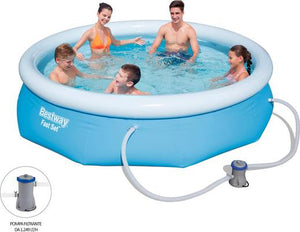 PISCINA GONFIABILE 305 X 76 CM AUTOPORTANTE FUORI TERRA POMPA FILTRO FAST SET