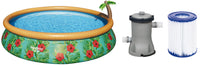 PISCINA GONFIABILE TONDA PALMS 457 X H84 CM