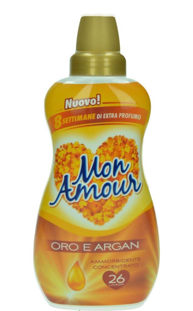 SET 6 FELCE AZZURRA AMMORBIDENTE MON AMOUR ORO E ARGAN 26 LAVAGGI 650 ML