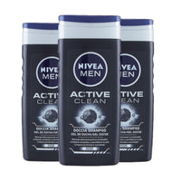 SET 3 CONFEZIONI DI NIVEA DOCCIA 250 ML MEN ACTIVE CLEAN