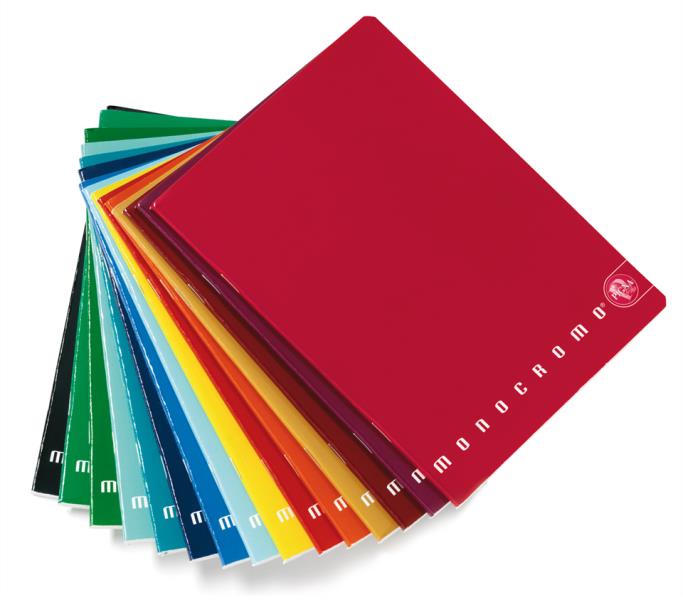 SET 10 QUADERNI PIGNA MONOCROMO IN FORMATO A5 QUADRETTI 4MM