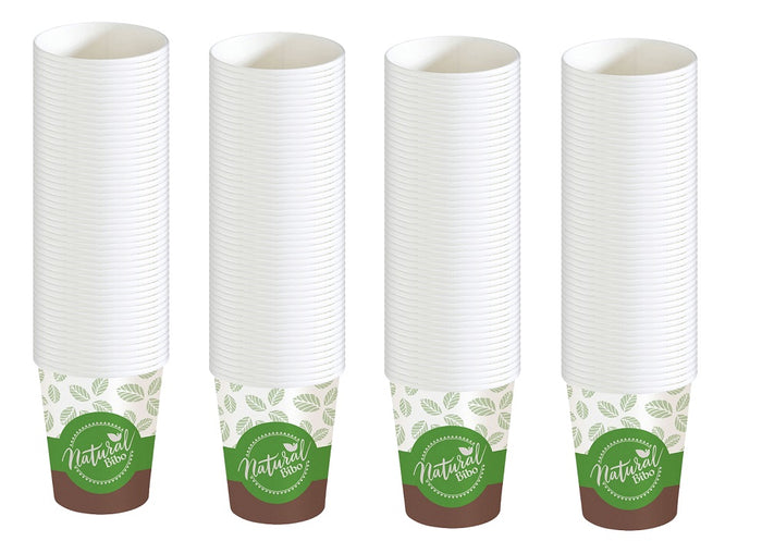 SET 200 BICCHIERI IN CARTONCINO BIO 160/170 ML