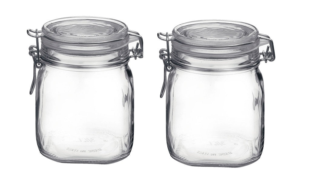 SET 2 FIDO VASO ERMETICO CON CAPIENZA DA 750 CC