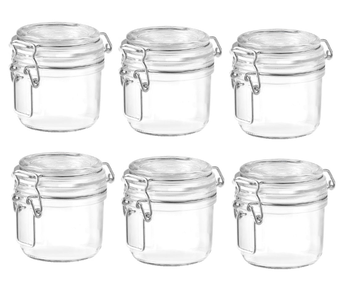 SET 6 BORMIOLI FIDO VASO ERMETICO 200 CC