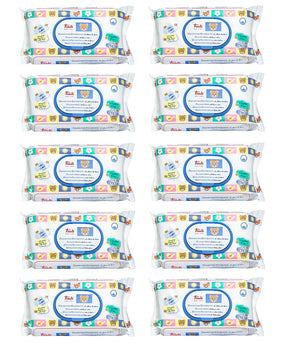 SET 10 CONFEZIONI DA 72 TRUDY BABY CARE SALVIETTINE UMIDIFICATE NETTARE DI FIORI