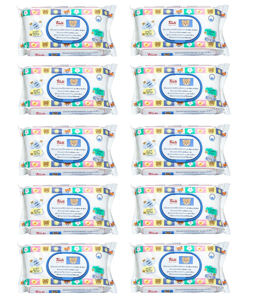 SET 10 CONFEZIONI DA 72 TRUDY BABY CARE SALVIETTINE UMIDIFICATE NETTARE DI FIORI