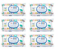 SET 6 CONFEZIONI DA 72 TRUDY BABY CARE SALVIETTINE UMIDIFICATE NETTARE DEI FIORI