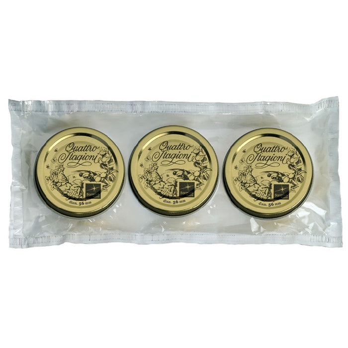 KIT 18 COPERCHI 56MM PER BARATTOLI QUATTRO STAGIONI BORMIOLI CAPSULE DIAMETRO