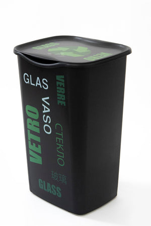PATTUMIERA BIDONE PER RACCOLTA DIFFERENZIATA RICICLO VETRO 50 LITRI