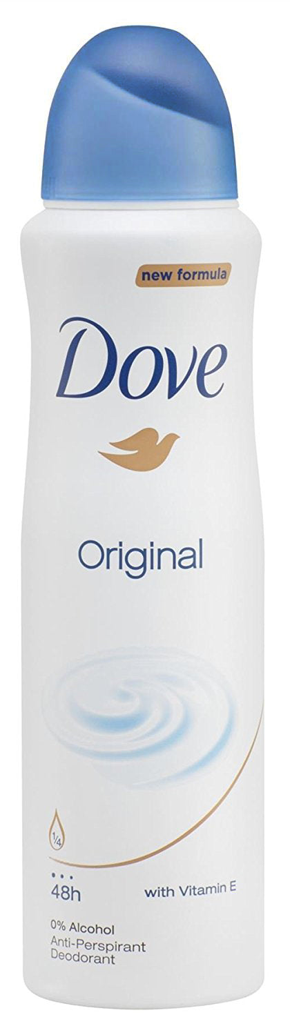 SET 6 CONFEZIONI DI DOVE ORIGINAL DEODORANTE SPRAY FORMATO DA 150ML