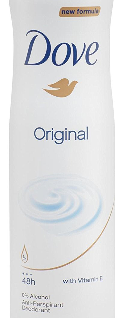 SET 6 CONFEZIONI DI DOVE ORIGINAL DEODORANTE SPRAY FORMATO DA 150ML