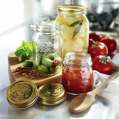 SET 12 BARATTOLI 150CC QUATTRO STAGIONI BORMIOLI VASO PER CONSERVE CON TAPPO