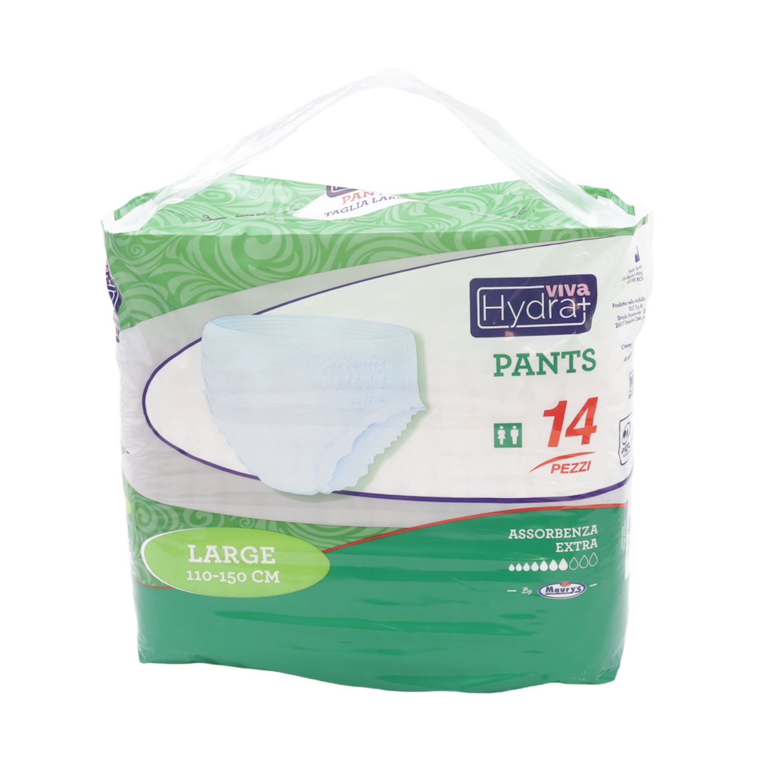HYDRA VIVA+ PANTS PANNOLONI IN SET DA 6 IN TAGLIA L 14 PZ CON TAC APPENDISCOPE