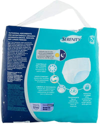SERENITY PANTS NOTTE MUTANDINA ASSORBENTE TRASPIRANTE TAGLIA L 12 PZ