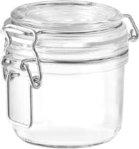 KIT 12 PZ BORMIOLI FIDO VASO IN VETRO CON TAPPO ERMETICO 200 CC