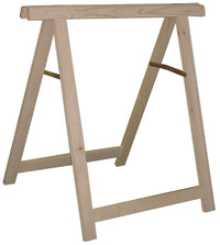 CAVALLETTO PIEGHEVOLE IN LEGNO DI ABETE GREZZO H 75 CM