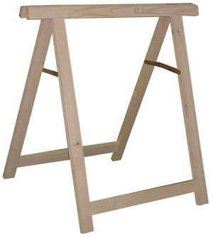 CAVALLETTO PIEGHEVOLE IN LEGNO DI ABETE GREZZO H 75 CM