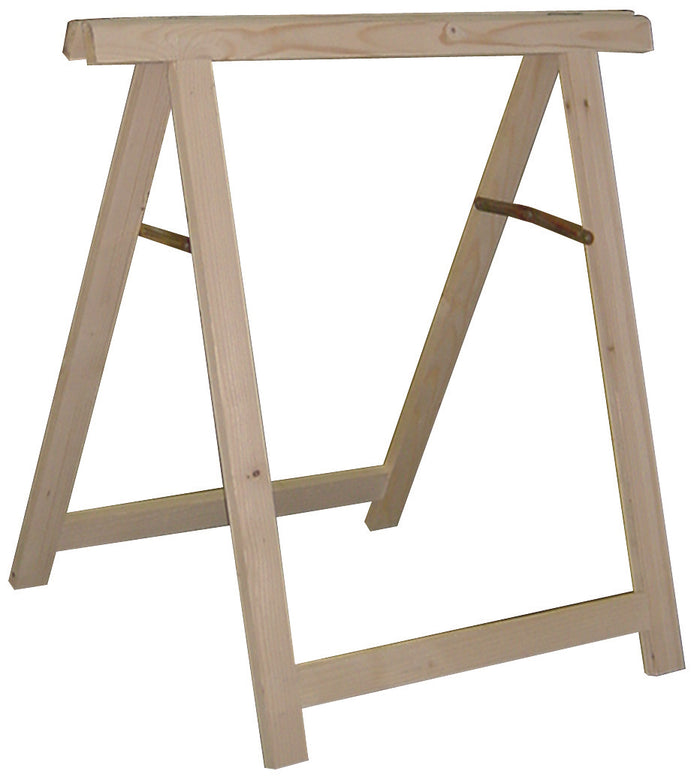 CAVALLETTO PIEGHEVOLE IN LEGNO DI ABETE GREZZO H 75 CM