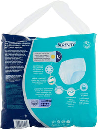 SERENITY PANTS NOTTE MUTANDINA ASSORBENTE TRASPIRANTE TAGLIA M 12 PZ